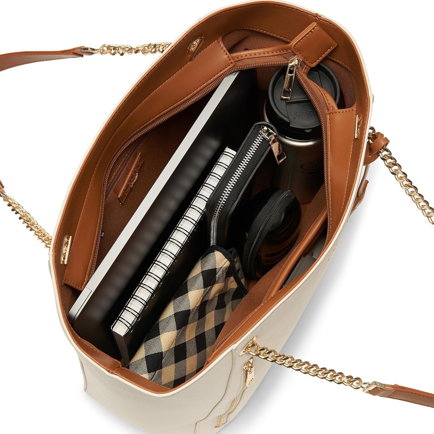 Miraggio Dakota Solid Structured Tote Bag for Women - Image 4